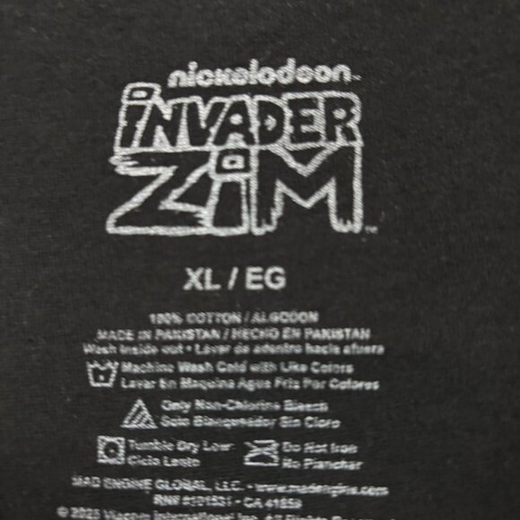 Grr and Squirrel Friend Invader Zim Nickelodeon T-Shirt XL - Picture 4 of 4